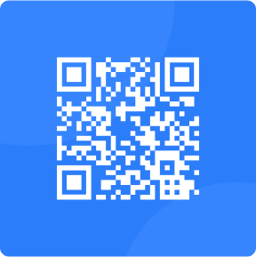 A QR code that leads to Frontend Mentor's website